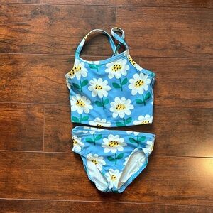 Hanna Andersson Blue Daisy Tankini Set